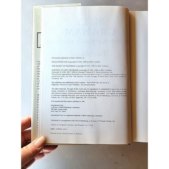 Billy Graham : The Inspirational Writings by Billy Graham (2002, Hardcover) - Picture 3 of 5